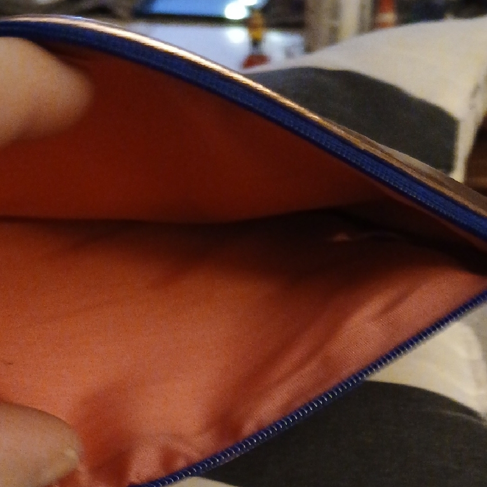 ipsy Metallic Cosmetic Bag - Bronze - Picture 3 of 5